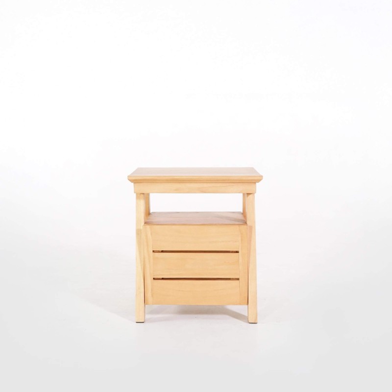Nachtkastje in naturel hout – Nandini