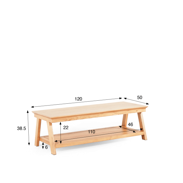 Salontafel in natuurlijk hout – Nandini