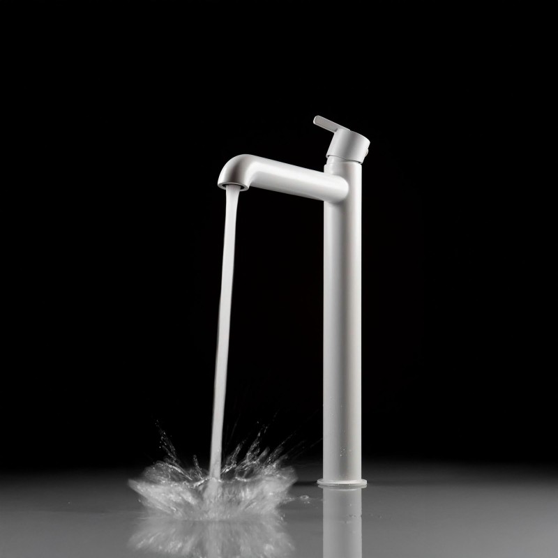 Opbouw wastafelkraan met thermostatische mengkraan Silia, Bianco