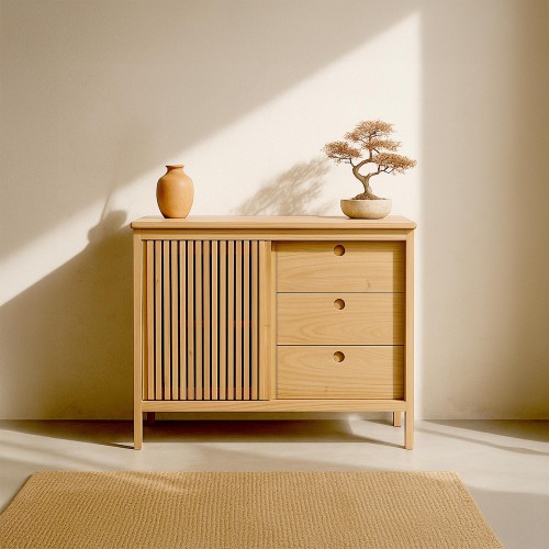 Massief houten dressoir 100 cm - Rohini