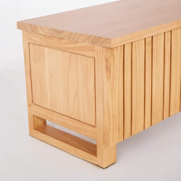 Tv-meubel in massief hout 135 cm - Satya
