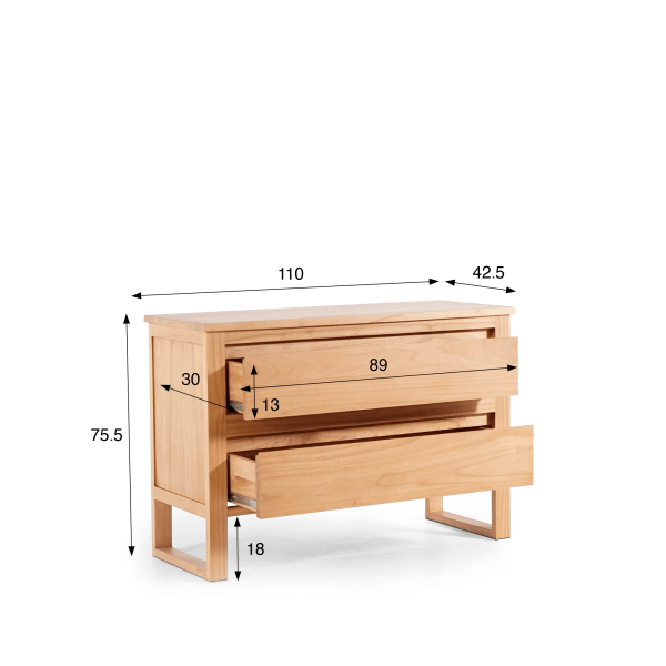 Massieve houten commode – Satya