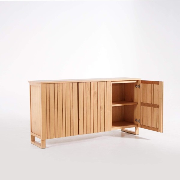 Enfilade in massief hout, 3 deuren, 170 cm – Satya