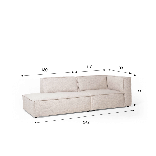 Design 4-zits sofa open links – Isla