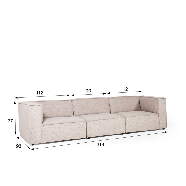 Design sofa 4-zits – Isla