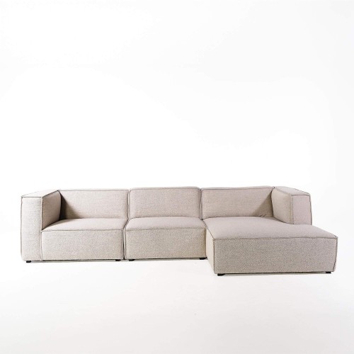 Hoekbank voor 5 personen met rechte chaise longue - Isla