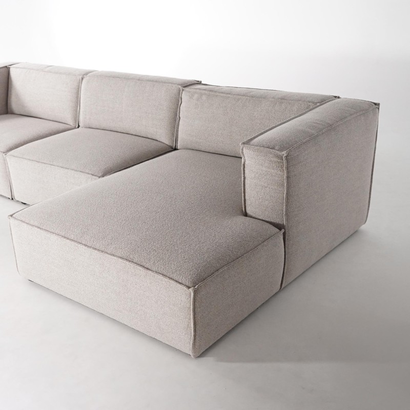 Hoekbank voor 5 personen met rechte chaise longue - Isla