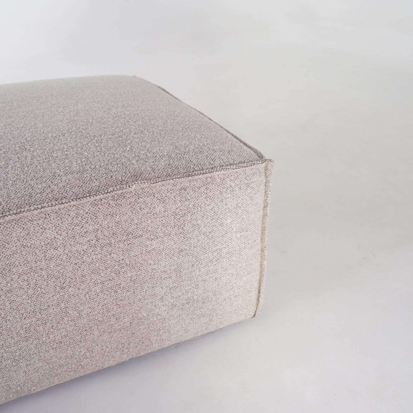 Pouf in chenille-stof – Isla