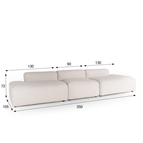 Rechte 4-zits sofa – Odea