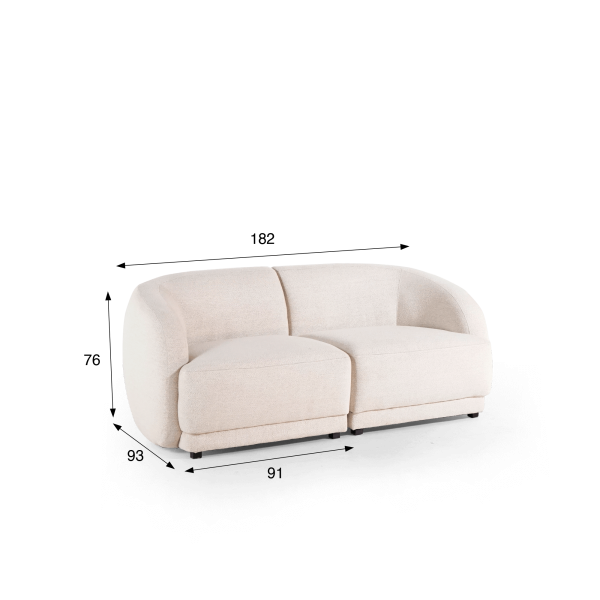 Design 2-zits sofa – Elora