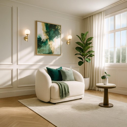 Fauteuil in stof - Elora