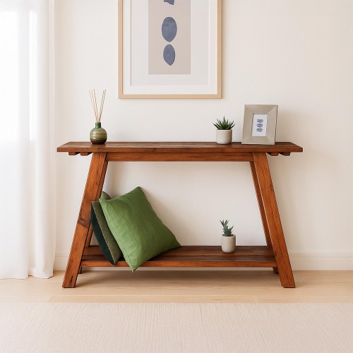 Antiek teruggewonnen houten console - Reborn