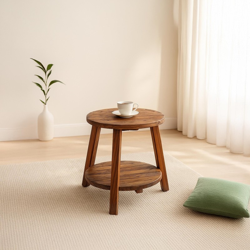 Antiek teruggewonnen houten bijzettafeltje - Reborn Antiek teruggewonnen houten bijzettafeltje - Reborn