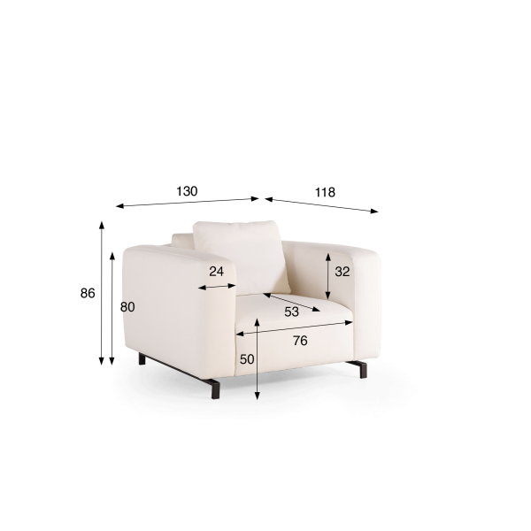 Fauteuil in stof – Miro