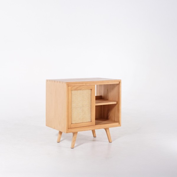 Badkamermeubel in massief hout op poten 80 cm - Anaya