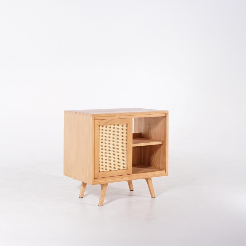 Badkamermeubel in massief hout op poten 80 cm - Anaya