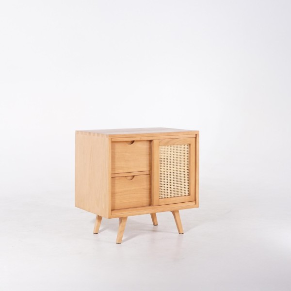 Badkamermeubel in massief hout op poten 80 cm - Anaya