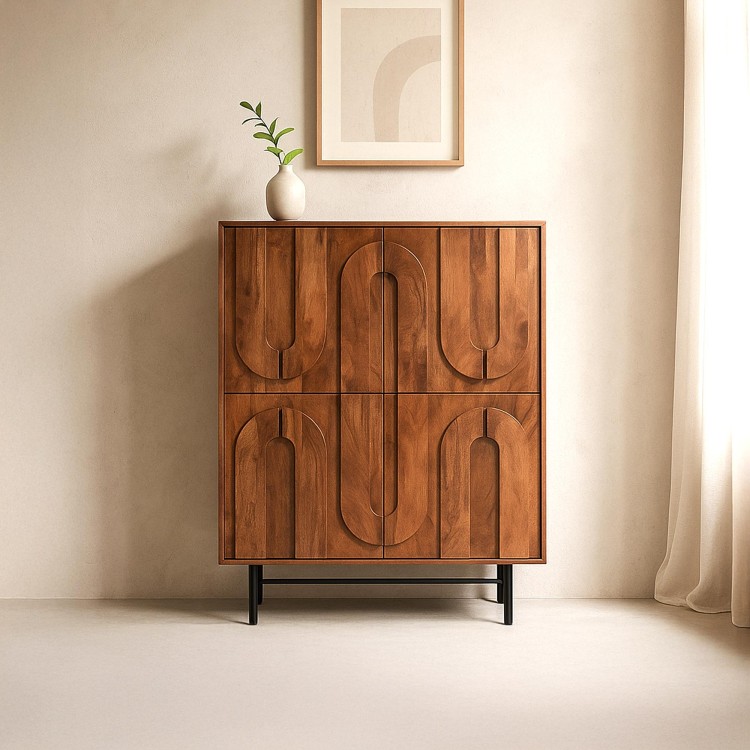 Massieve houten barkast – Flow