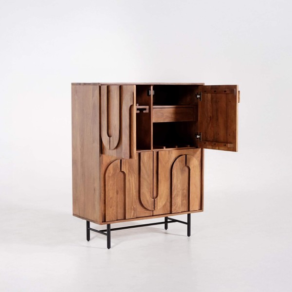 Massieve houten barkast – Flow