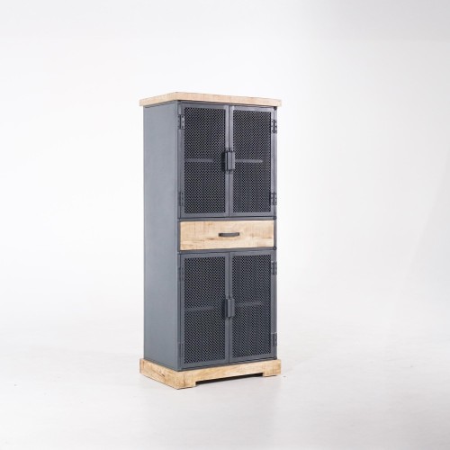 Opbergkast in metaal en hout 70 cm – Cambridge