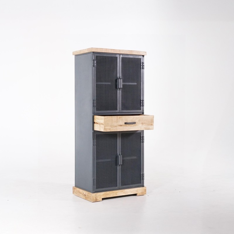 Opbergkast in metaal en hout 70 cm – Cambridge Opbergkast in metaal en hout 70 cm – Cambridge