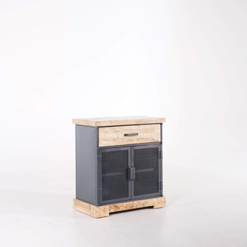 Klein industrieel dressoir in metaal en hout - Cambridge Klein industrieel dressoir in metaal en hout - Cambridge