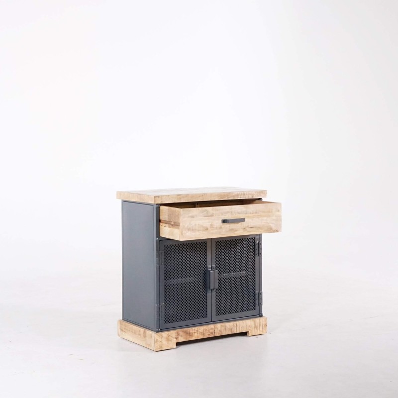 Klein industrieel dressoir in metaal en hout - Cambridge Klein industrieel dressoir in metaal en hout - Cambridge