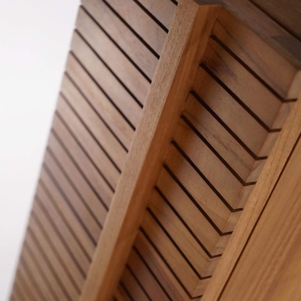 Badkamerkolom in massief teakhout - Devika