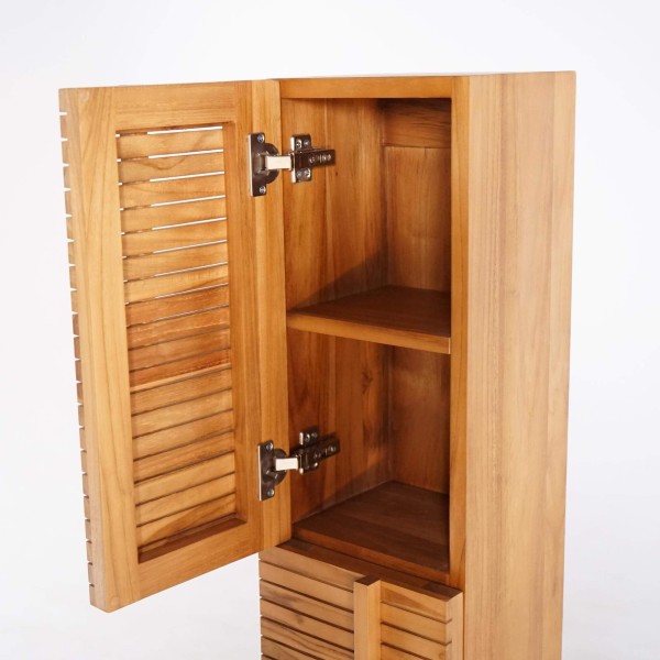 Badkamerkolom in massief teakhout - Devika