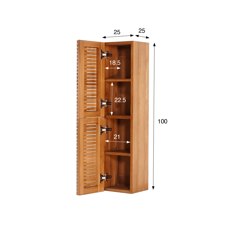 Badkamerkolom in massief teakhout - Devika Badkamerkolom in massief teakhout - Devika