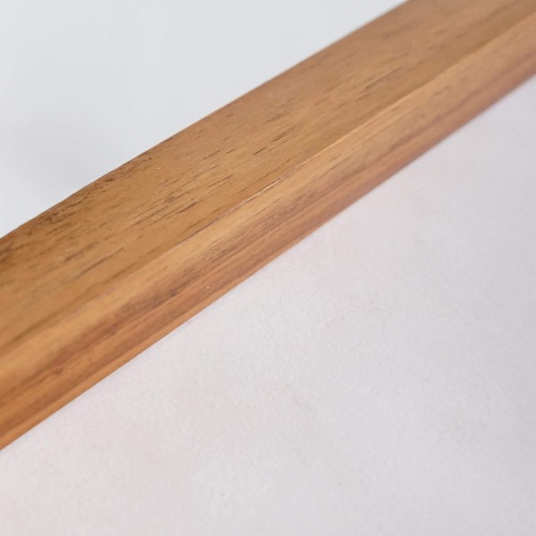 Badkamerspiegel 120 x 70 cm met teak houten rand – Devika