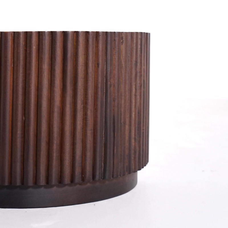 Set van 2 salontafels in massief hout – Sohana