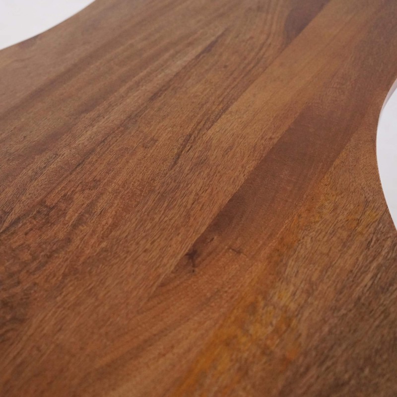 Set van 2 salontafels in massief hout - Pebble