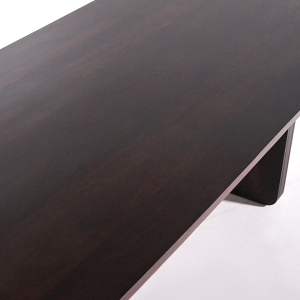 Eettafel in massief mangohout, donkerbruine afwerking – Noba