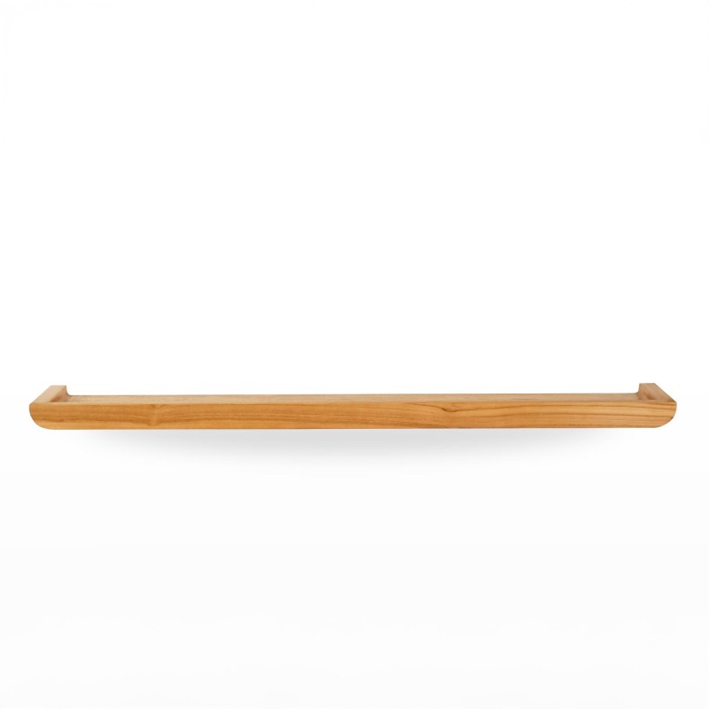 Wandplank van massief teakhout 120 cm