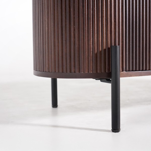 Dressoir met 2 deuren in mangohout - Sohana