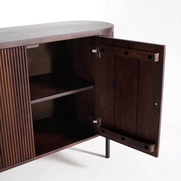 Dressoir met 3 deuren in mangohout – Sohana