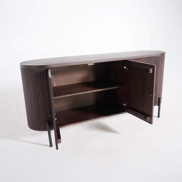 Dressoir met 3 deuren in mangohout – Sohana