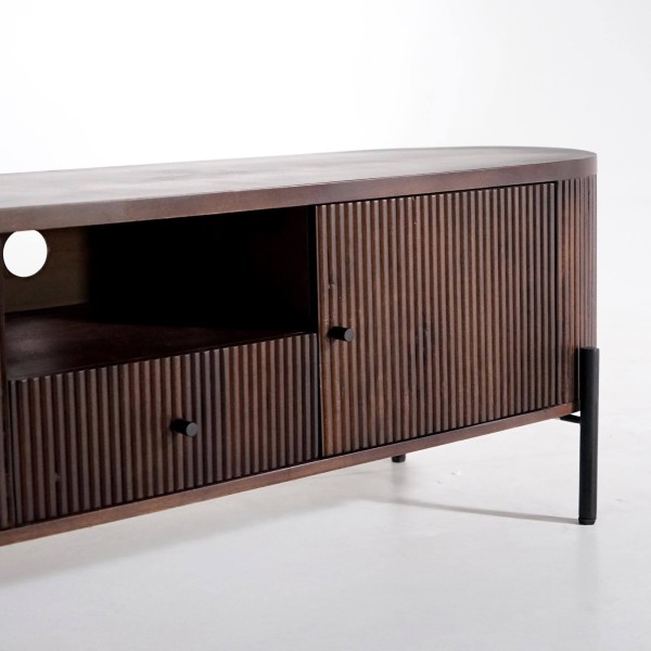 Tv-meubel van mangohout 160 cm – Sohana
