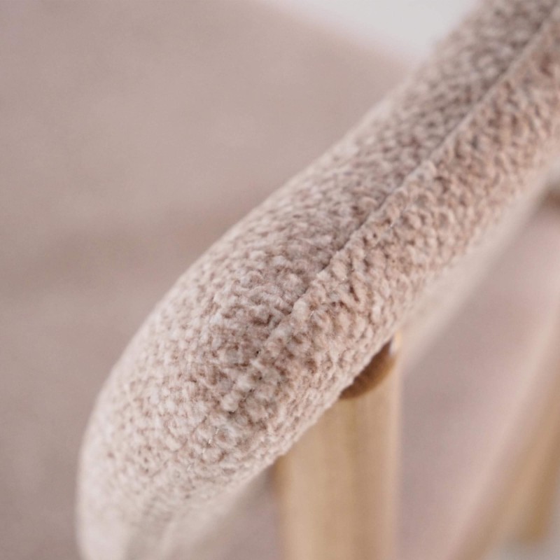 Eetkamerstoel in eik en stof - Canora