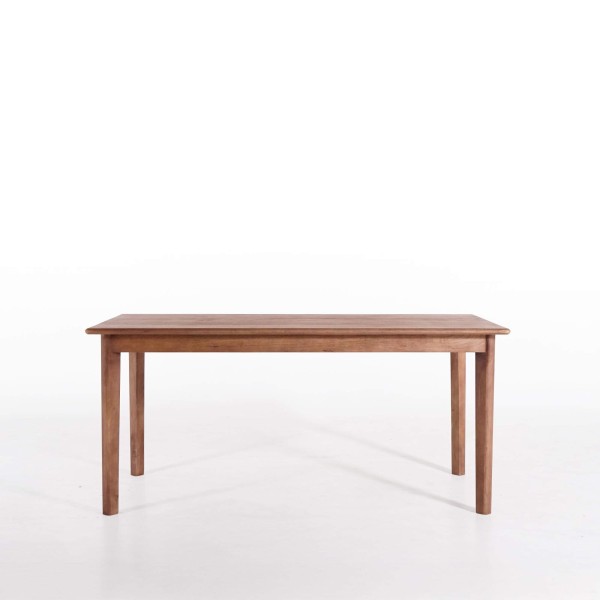 Rechthoekige eettafel in massief mangohout