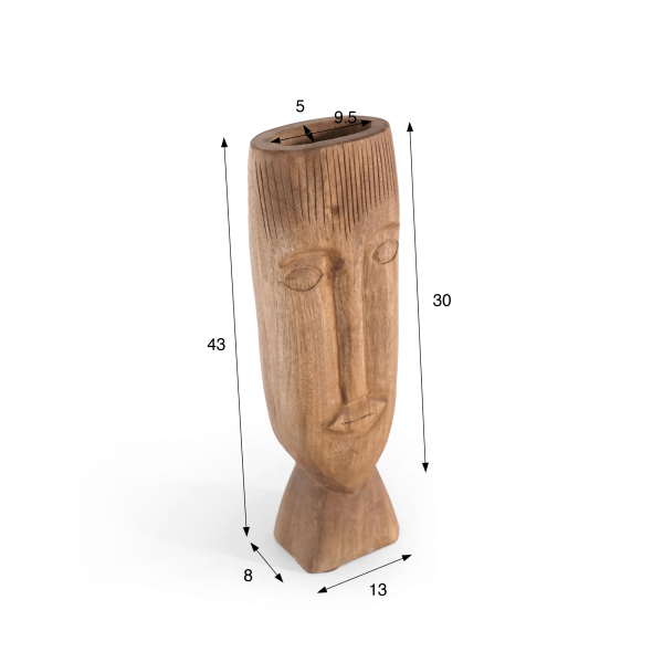 Decoratief houten beeld 43 cm - Mana