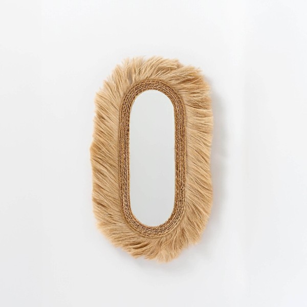 Spiegel van natuurlijke vezels in boho-stijl – Ina