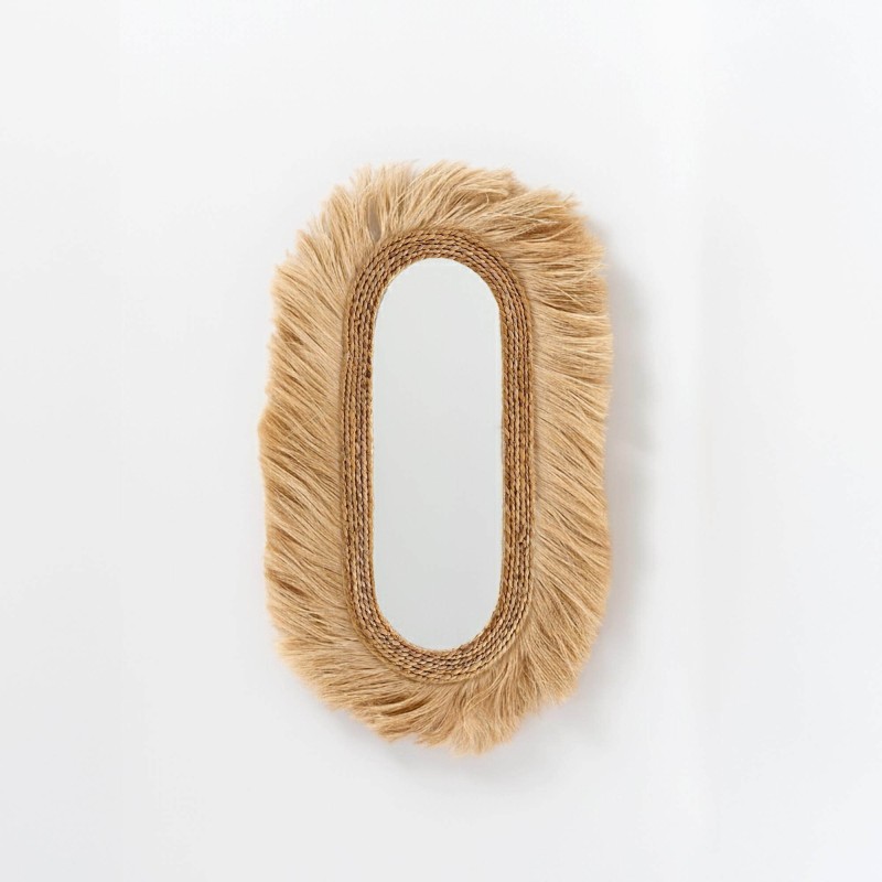 Spiegel van natuurlijke vezels in boho-stijl – Ina