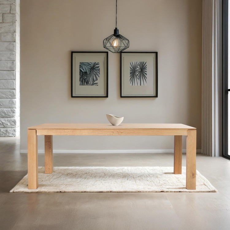 Eettafel in massief eikenhout 200 cm - Yseult