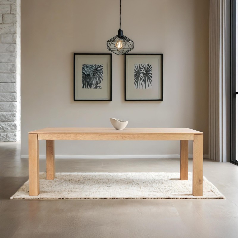 Eettafel in massief eikenhout 200 cm - Yseult