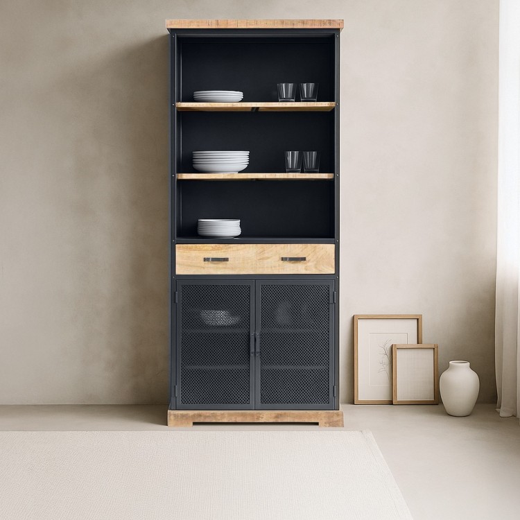 Boekenkast van hout en metaal - Cambridge