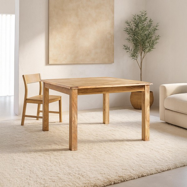 Vierkante eettafel in massief hout - Paris