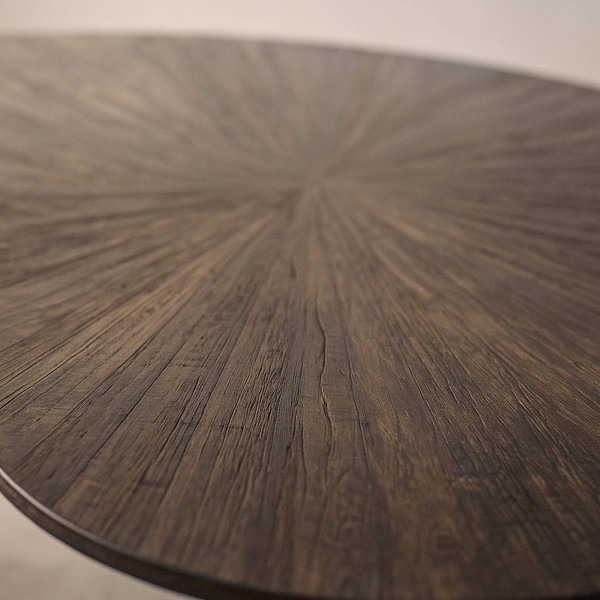 Organische salontafel in teakhout, bruine kleur – Ovo