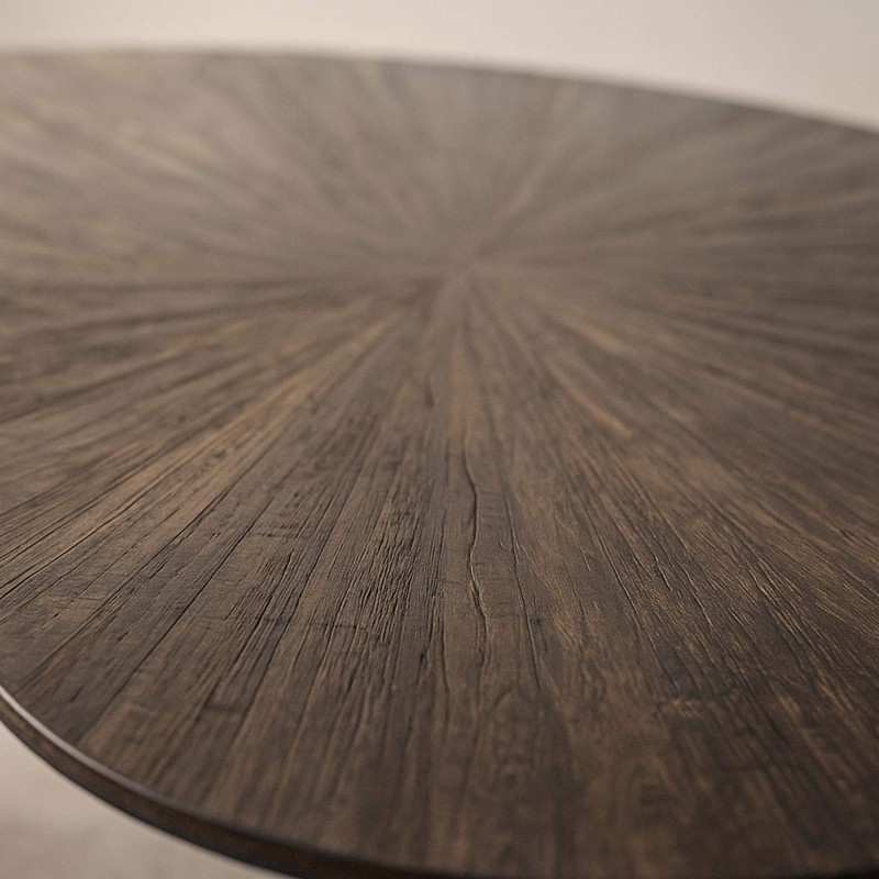 Organische salontafel in teakhout, bruine kleur – Ovo